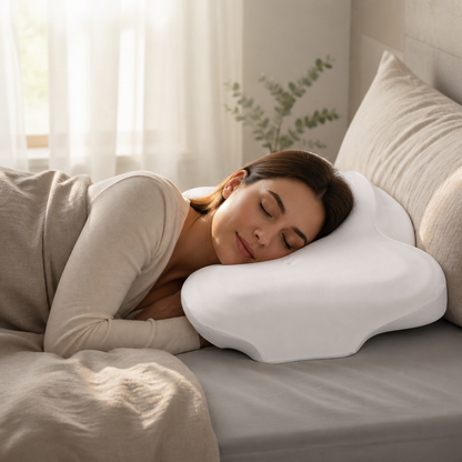 Oreiller ergonomique cervical Nuage et Coton, vue de face