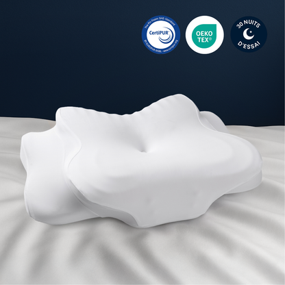 Oreiller ergonomique Nuage et Coton, détail de la forme